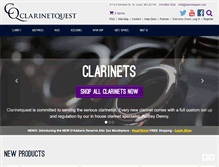 Tablet Screenshot of clarinetquest.com